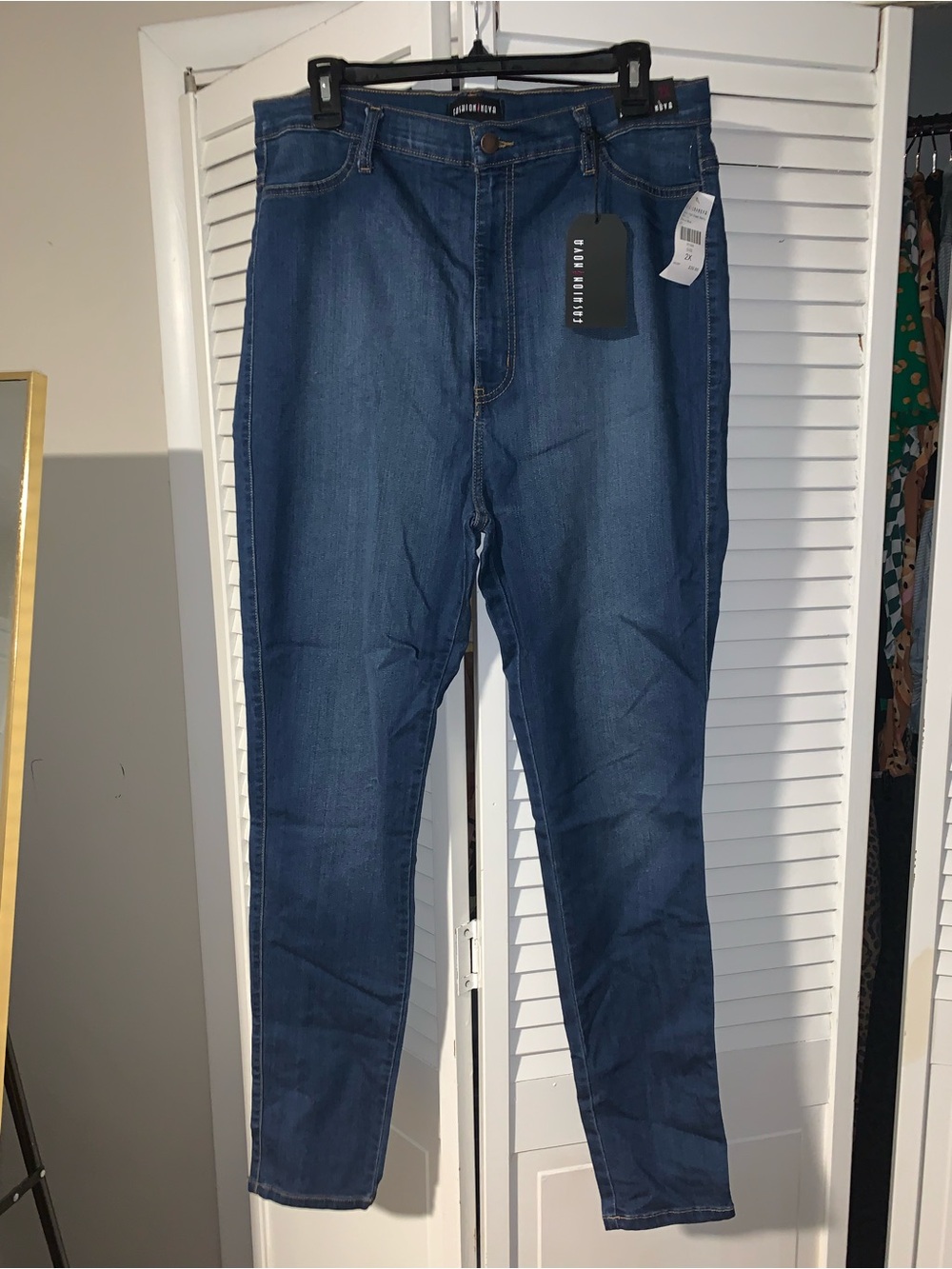 Fashion Nova NWT Plus Size Women’s Dark Wash High Rise Skinny Jeans